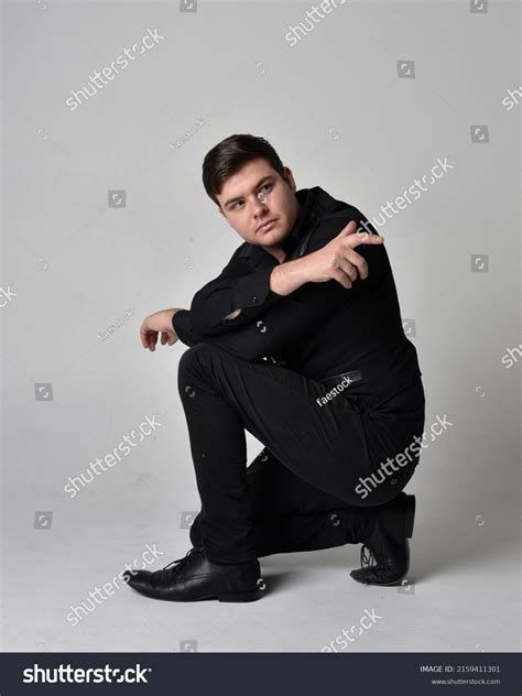 Full Length Portrait Handsome Brunette Male Stock Photo 2159411301 Shutterstock