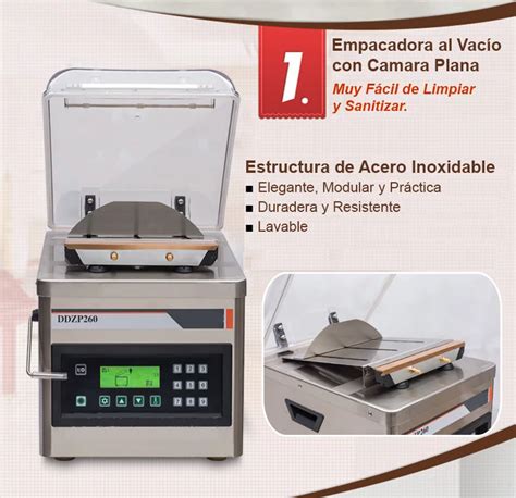 Ev D Empacadora Envasadora Al Vac O De Campana De Mesa Con Una