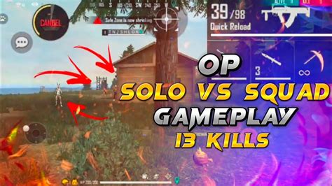 Best Solo Vs Squad Rank Match With 13 Kills 😲 🥶 Mr Blast Star