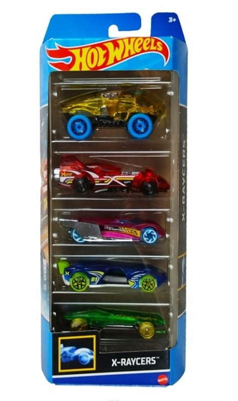 Hot Wheels 01806 HLY64 5 częściowy zestaw samochodowy X raycers worldtoys pl