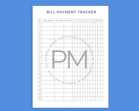 Bill Pay Checklist Financial Planner Budget Planner - Etsy