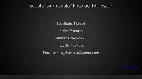 Scoala Gimnaziala Nicolae Titulescu Ploiesti Youtube