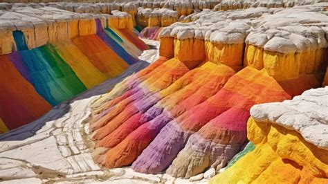 hormuz irans rainbow island  earth wears art