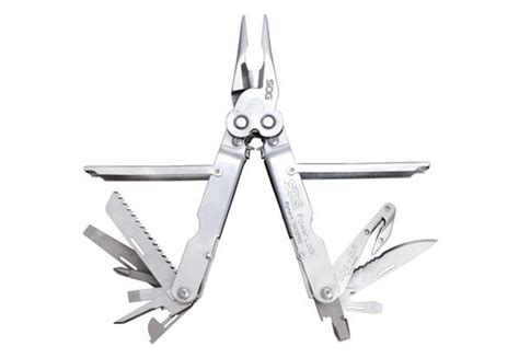 SOG PowerLock with V-Cutter Nylon Sheath - Satin
