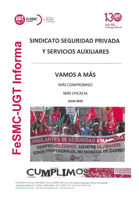 Seccio Sindical Ugt Securitas Catalunya Fesmc Ugt Seguridad Privada Y