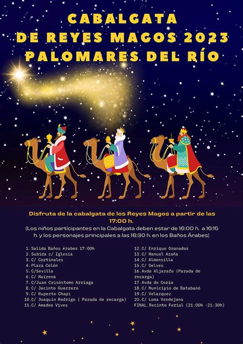 Palomares del Río Este será el recorrido de la Cabalgata de Reyes