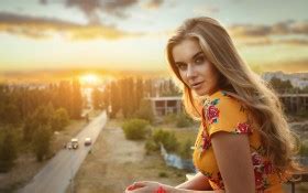 Brown Eyes Brunette Girl With Long Hair In Brown Background 4K 5K HD Model Wallpapers HD