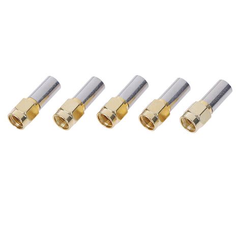 Pcs Sma Male Plug Rf Coaxial Connector Crimp For Rg Rg Rg