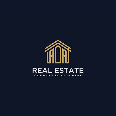 AA Initial Monogram Logo For Real Estate Design 25511454 Vector Art At