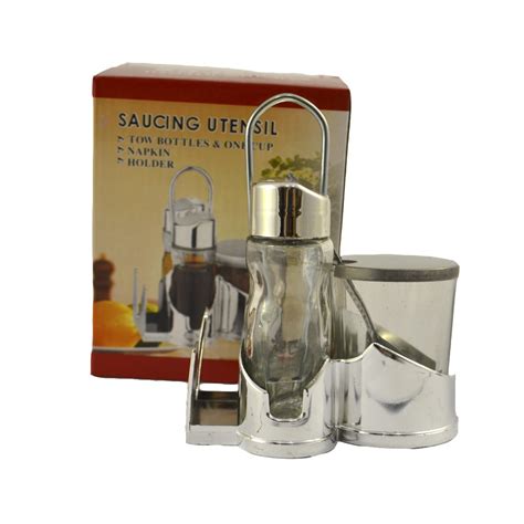 Купити Набір для спецій перець + сіль+ гірчиця на пластиковій підставці ...