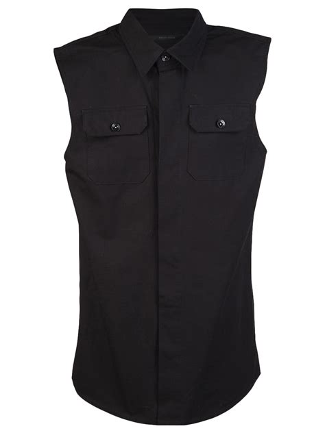 Odyn vovk Sleeveless Shirt in Black for Men | Lyst