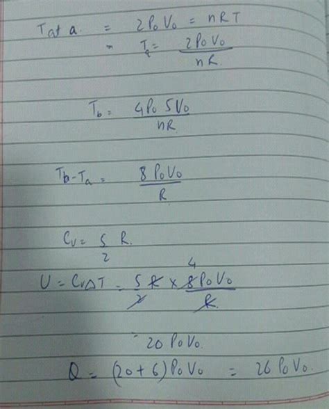 An Ideal Diatomic Gas Undergoes A Thermodynamic Process As Shown On