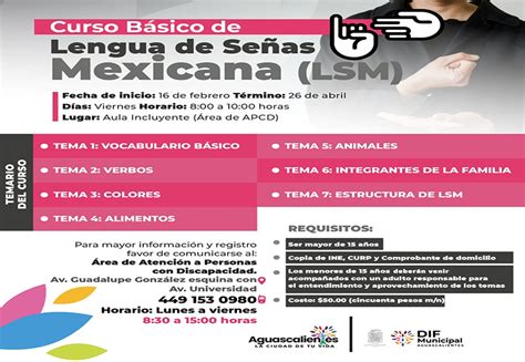 Dif Municipal Impartir Cursos De Lengua De Se As Mexicana Palestra