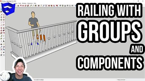 How To Make Stair Railing In Sketchup | Railing Design Reference