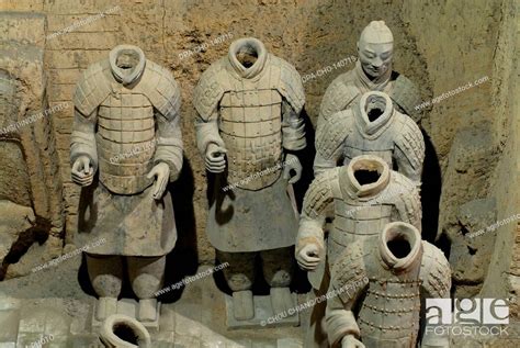 Statues Of Terracotta Warriors In Pit 3 Terracotta Army Qin Dynasty