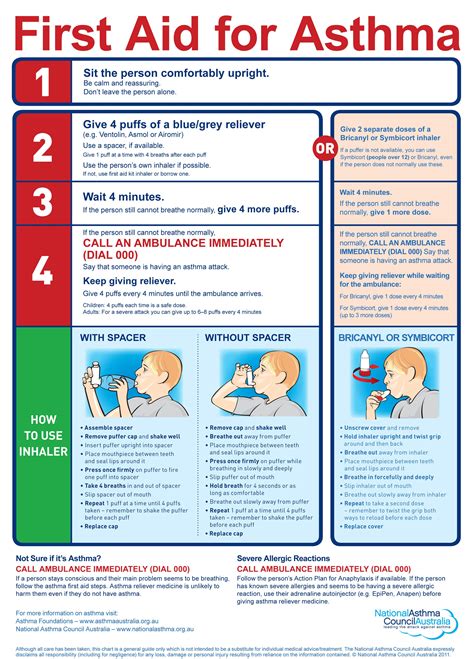 During An Attack National Asthma Council Australia Asthma Cure