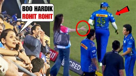 Wankhede Croud Reaction When Rohit Sharma Refused To Shake Hands With