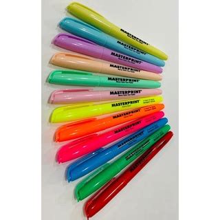 Kit 24 Marca Texto 12 Neon 12 Pastel Masterprint Shopee Brasil