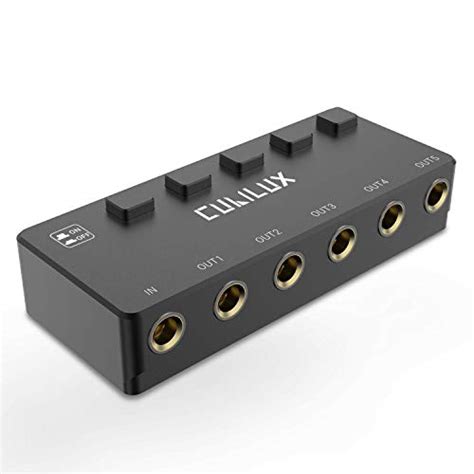 Cubilux 5 Way 635mm Stereo Audio Splitter With Switch Passive Multi 1