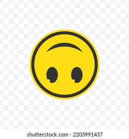 Vector Illustration Upside Down Smile Emoticons Stock Vector (Royalty Free) 2203991437 ...