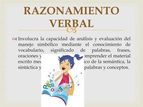 Presentación razonamiento verbal numérico y abstracto PPT