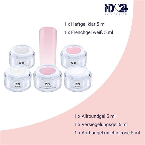 Baby Boomer Gel Set Premium French Ombre Pink Nude White Made In Germany X Ml