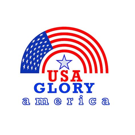 Premium Vector American Flag Logo Design