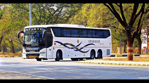 Apsrtc Scania Amaravati Bus Vijayawada To Hyderabad Youtube