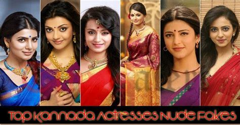 Sensual Divas Top Kannada Actresses Nude Hot Fakes Pics