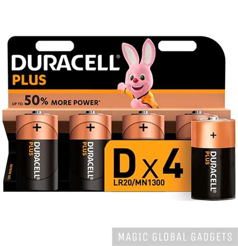 4 X Duracell D Size Plus Power Alkaline Batteries Lr20 Mn1300 Expiry 2029 5000394019201 Ebay