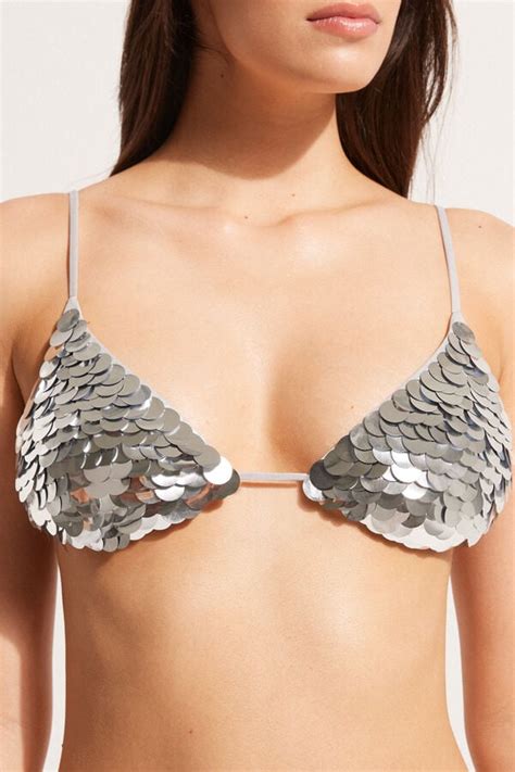 Reggiseno Bikini Triangolo Festa Argento Triangolo Donna Tezenis Saldi Tezenis Italia