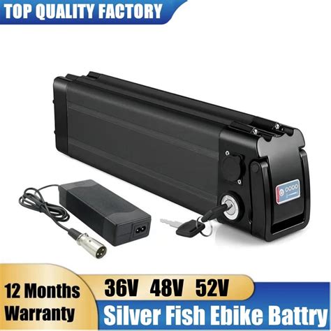 36V 48V 52V Ebike Battey 15ah 20ah 25ah Silverfish Lithium Battery For