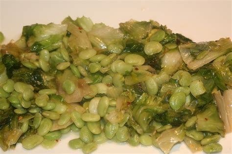 Escarole And Lima Bean Salad Around Anna S Table