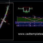 Tunnel Reinforcement Concrete Cross Section Details CAD Template DWG