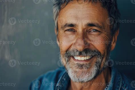 Portrait Of A Smiling Mature Handsome Man Stock Photo At Vecteezy