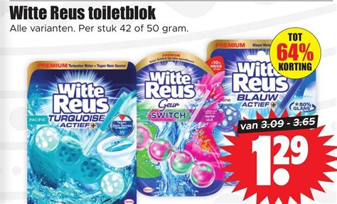 Witte Reus Toiletblok Aanbieding Bij Dirk