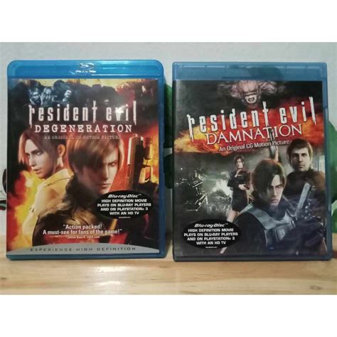 Resident Evil Degeneration Damnation Blu Ray Set Shopee Philippines