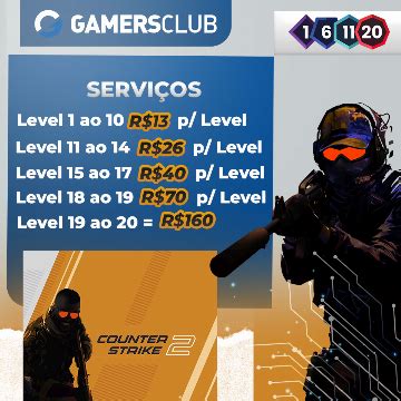 Level Boost Na Gamersclub Cs Go Counter Strike Boost De