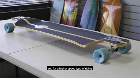 Playshion Drop Through Freestyle Longboard Skateboard Cruiser