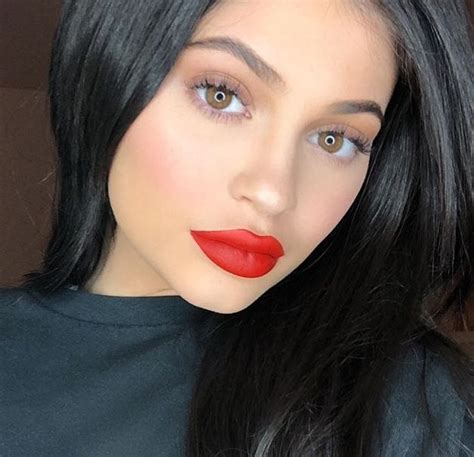 Kylie Jenner Red Lipstick Looks Kylie Jenner Makeup Looks