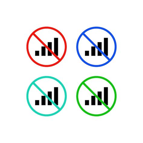 No signals icons | Premium Vector