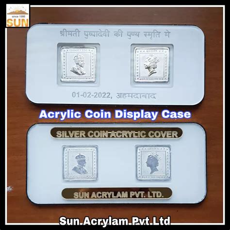 Acrylic Coin Display Case Manufacturer In Pune - Sun Acrylam Private Limited