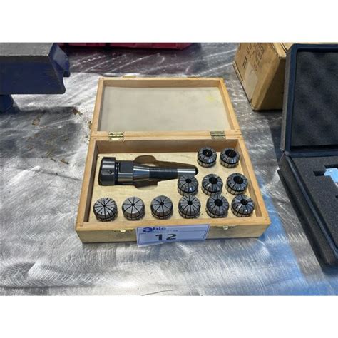 Tmx R8 Collet Chuck Kit In Wooden Transport Case Able Auctions