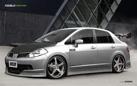 Nissan Tiida Sedanfrontview By Yasiddesign On Deviantart Nissan