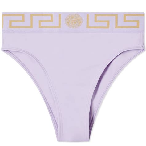 Versace Greca High Bikini Bottom Versace
