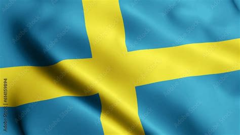 Sweden Flag Video Waving In Wind Sweden Flag Sweden Flag Background