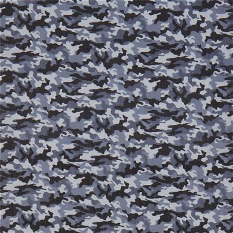 Remnant X Cm Grey Blue Camouflage Double Gauze Fabric By