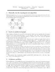 Hw Sol Cse Algorithms And Complexity Yufeng Wu Spring