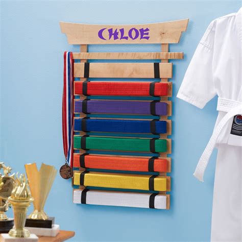 Personalized Karate Belt Display | Dibsies Personalization Station | Karate belt display, Karate ...