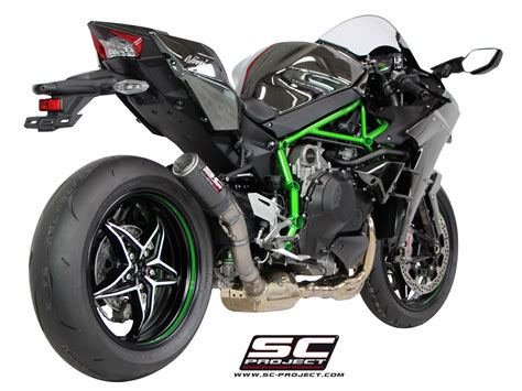 Kawasaki Ninja H2 2015 Series CR T Slipon Exhaust By SC Project